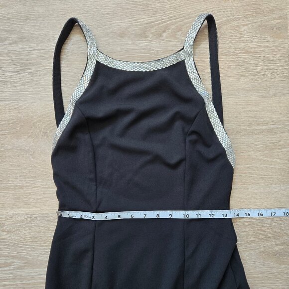 Lulus Exceptional Radiancy Maxi Dress Small $99 Rhinestone Black New With Tags - Picture 7 of 17